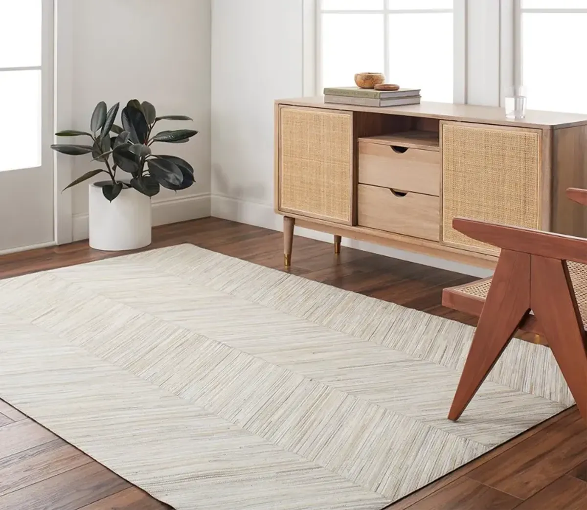 Surya Zander Hair on Hide Area Rug