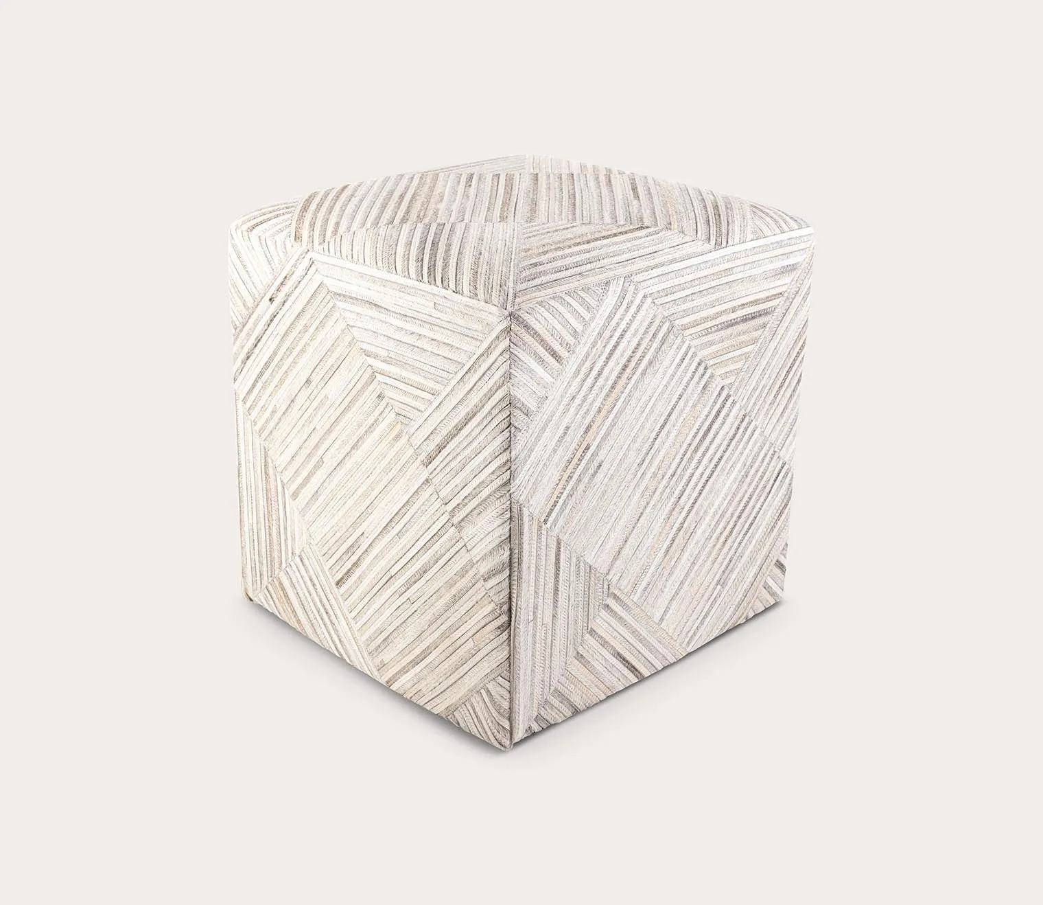 Surya Zander Patchwork Ottoman