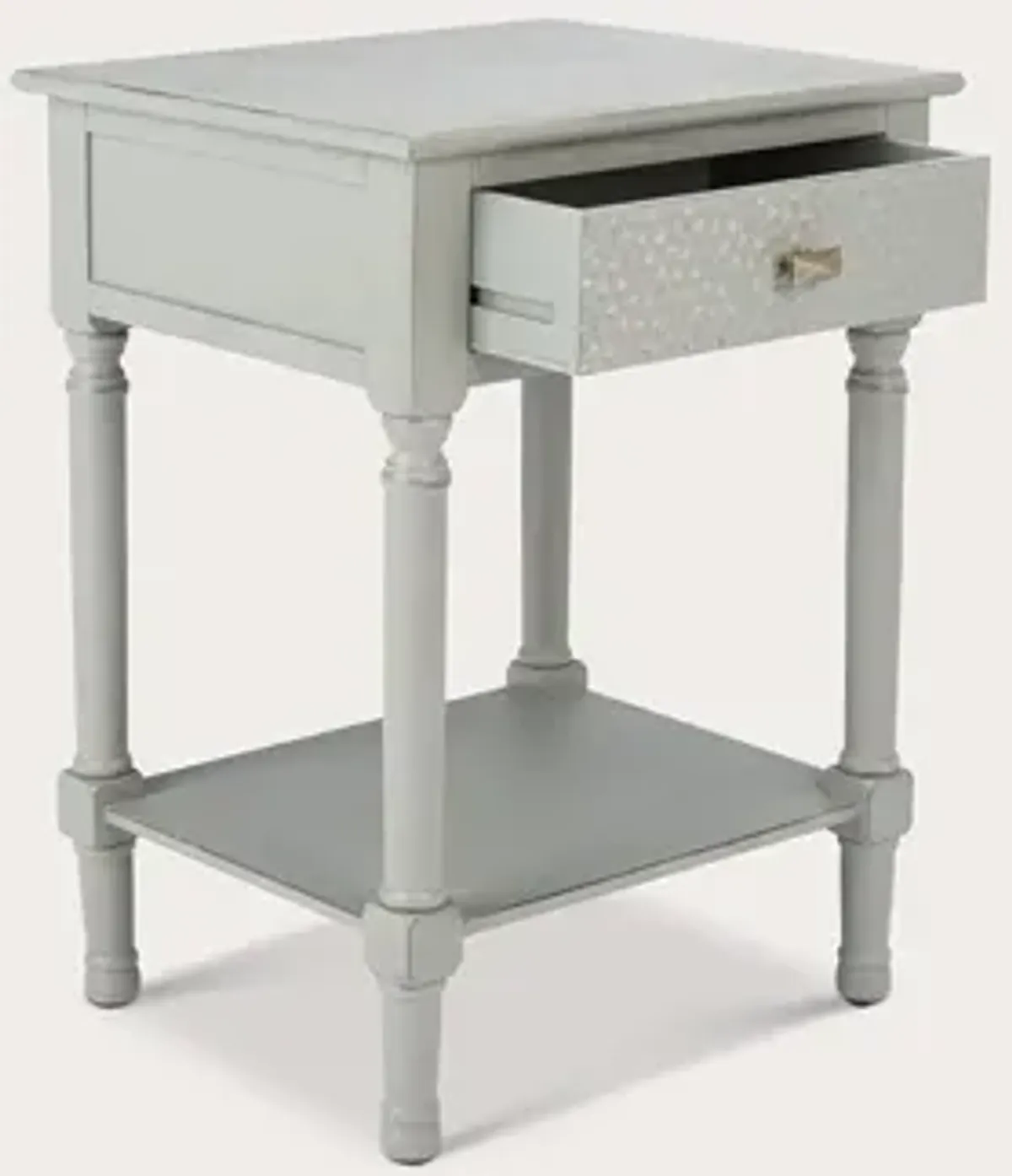 Safavieh Halton 1-Drawer Accent Table - Distressed Grey