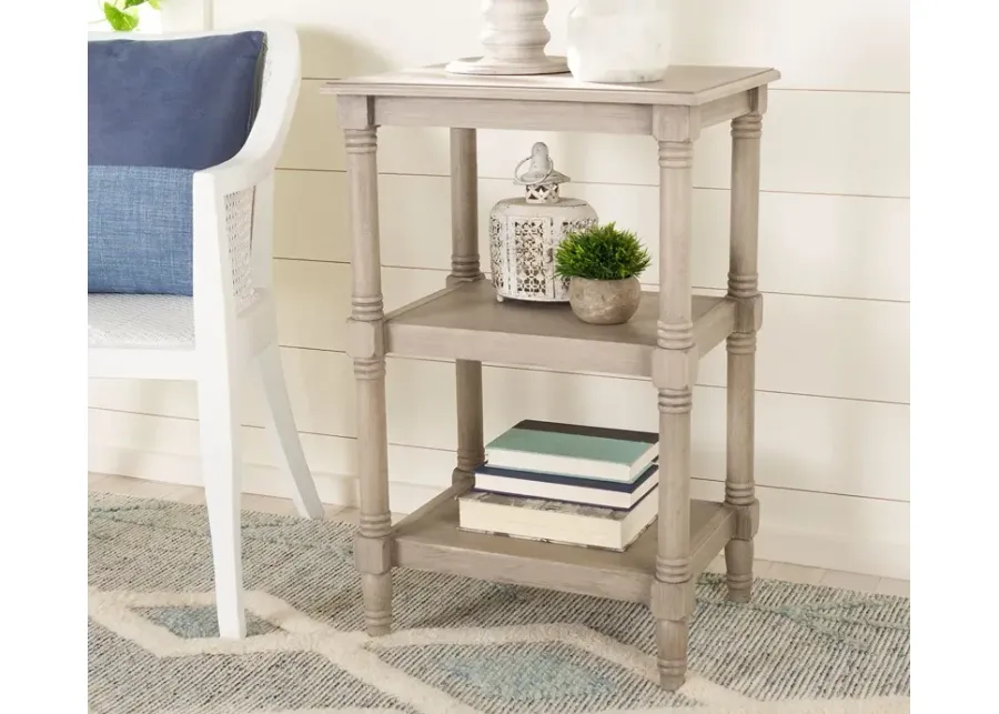 Safavieh Cassie 3-Shelf Accent Table - Greige