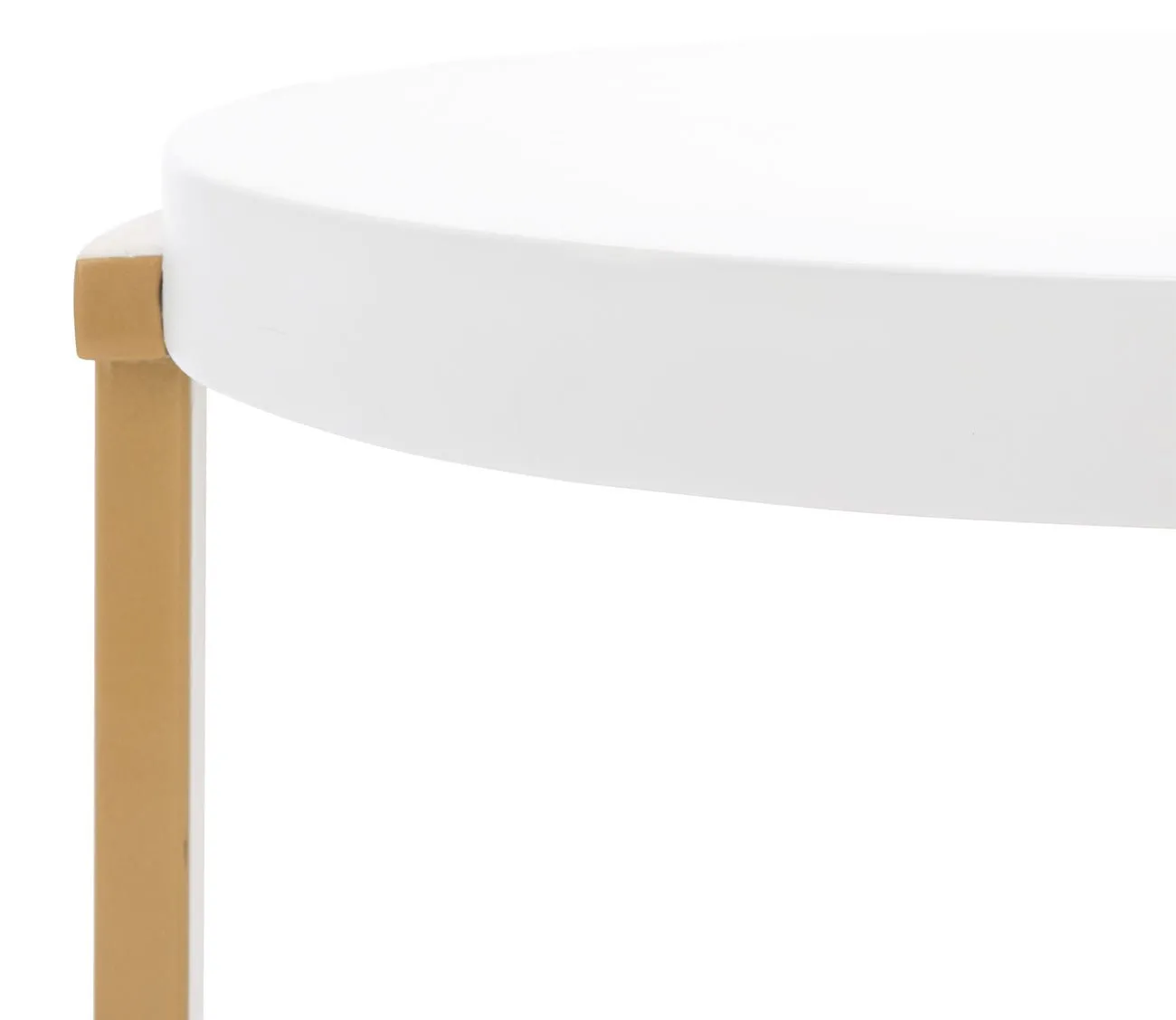 Safavieh Rosabelle Accent Table - White Marble/Gold