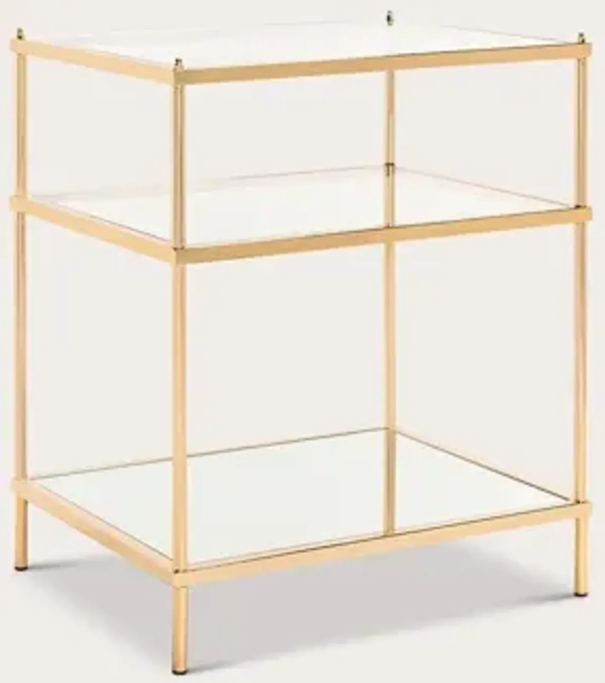 Safavieh Noelia 3-Tier Accent Table - Gold/Glass