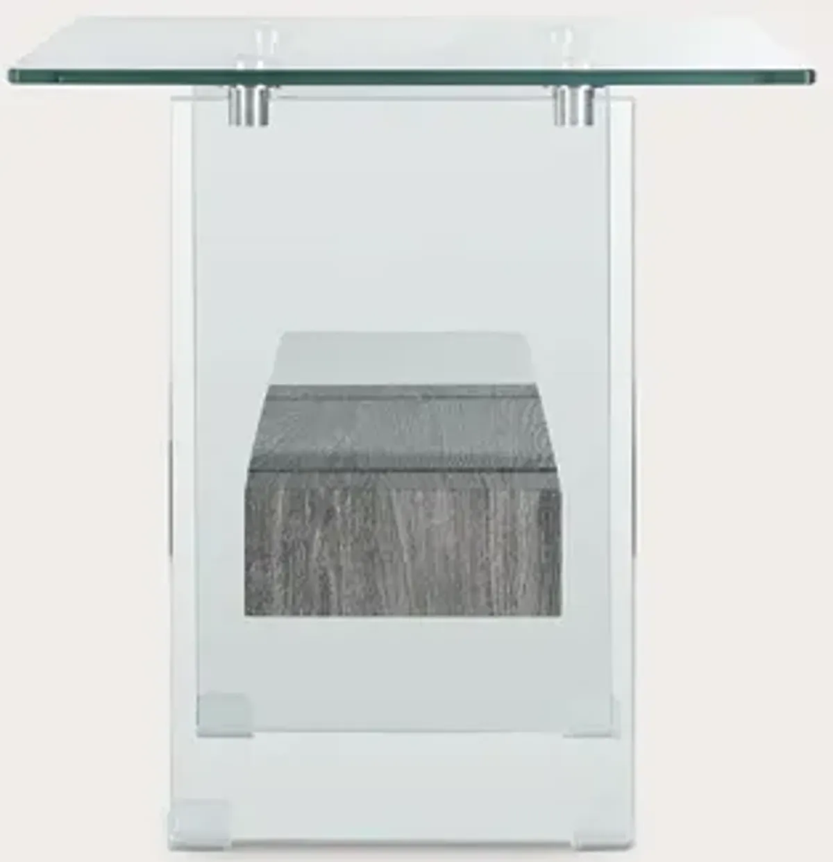 Safavieh Kayley Accent Table - Natural/Glass