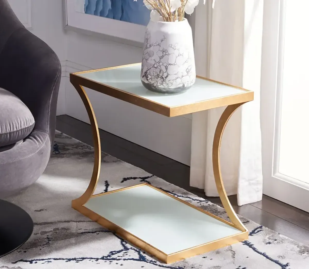 Safavieh Sullivan Accent Table - Silver/Mirror