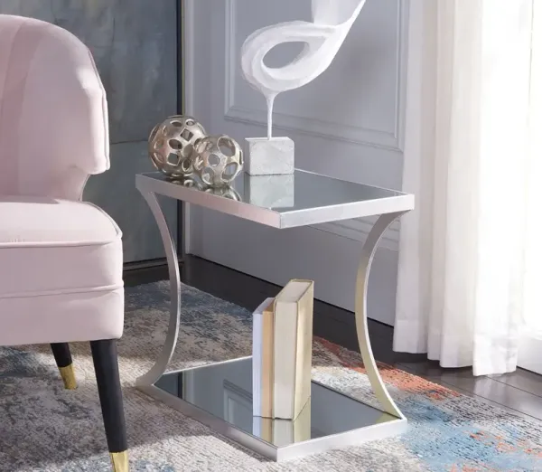Safavieh Sullivan Accent Table - Silver/Mirror