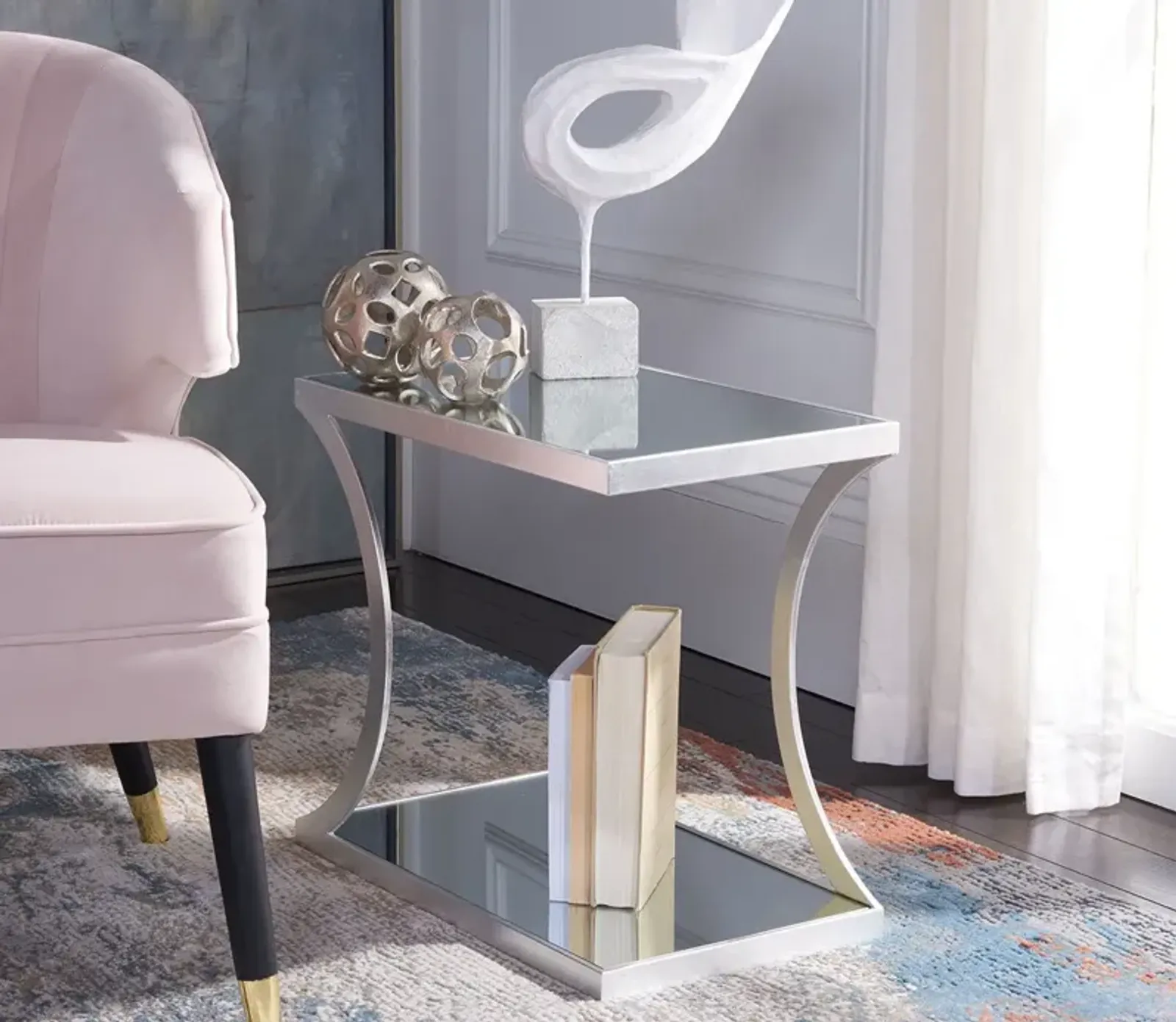 Safavieh Sullivan Accent Table - Gold/White