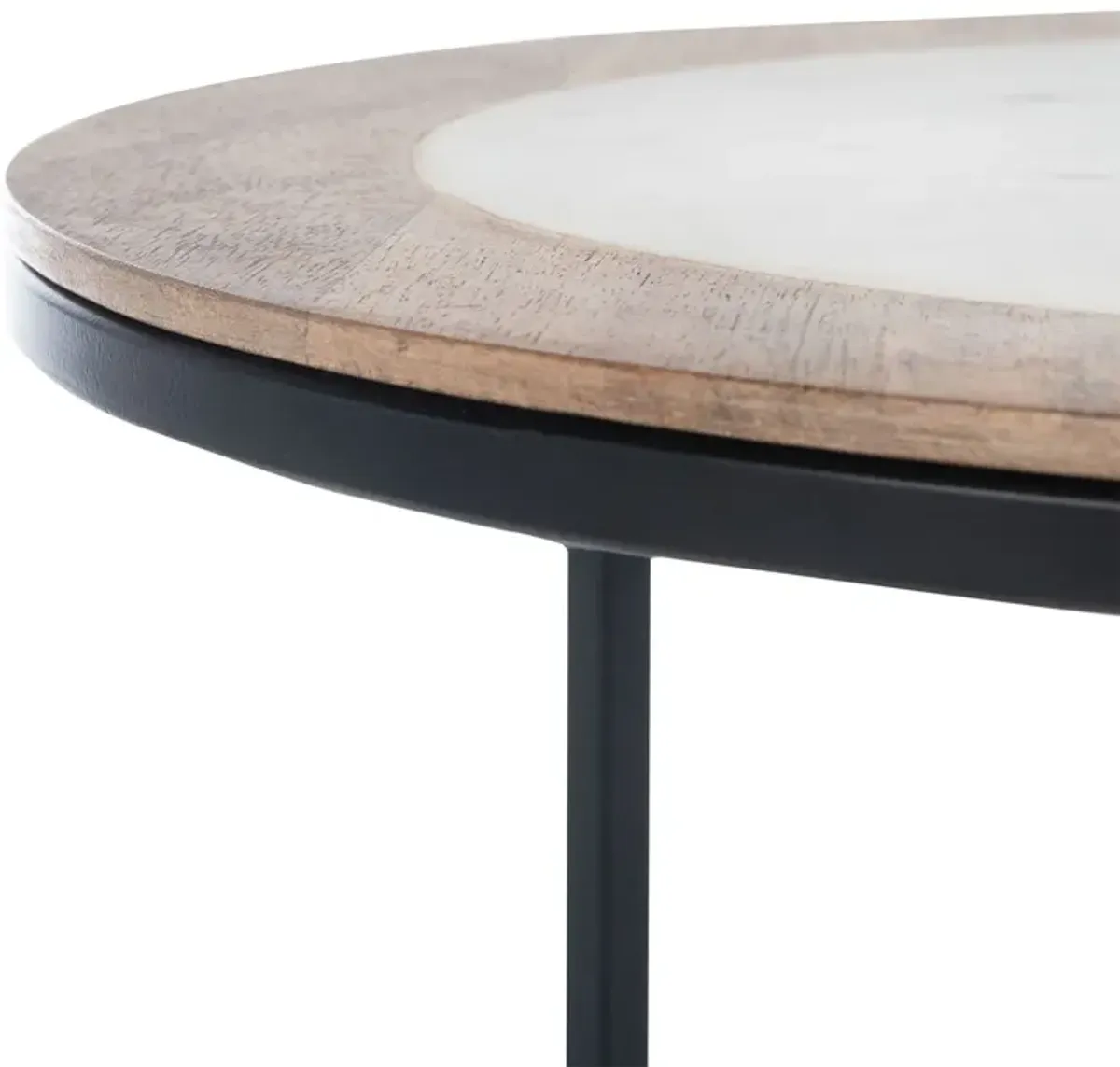 Safavieh Gemma Agate Side Table - Multi Color Black/Agate