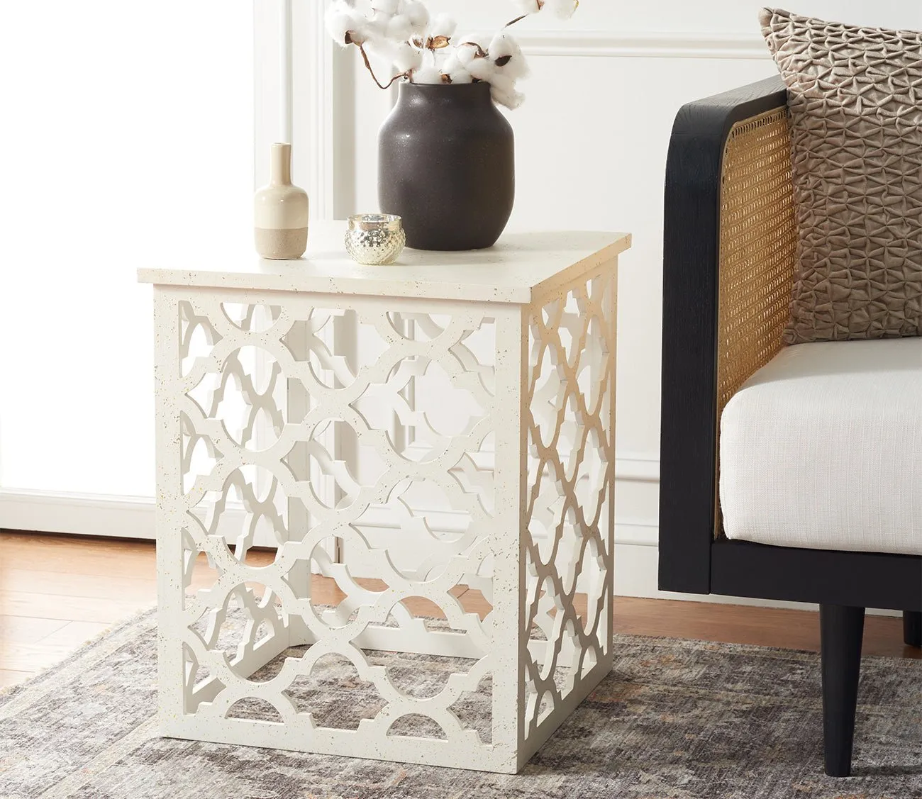 Safavieh Lonny End Table - Distressed White