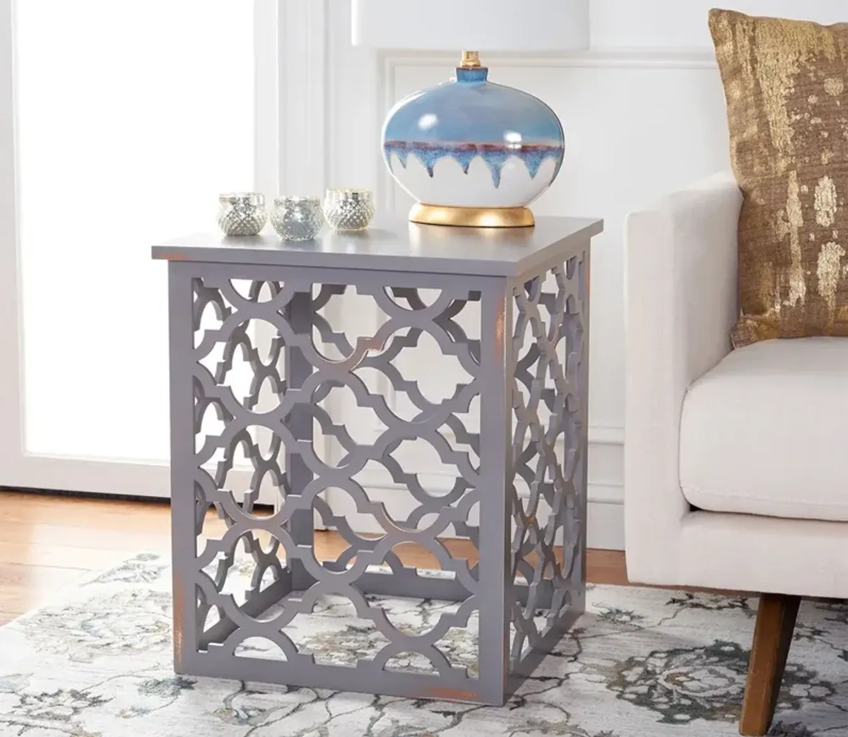Safavieh Lonny End Table - Blue