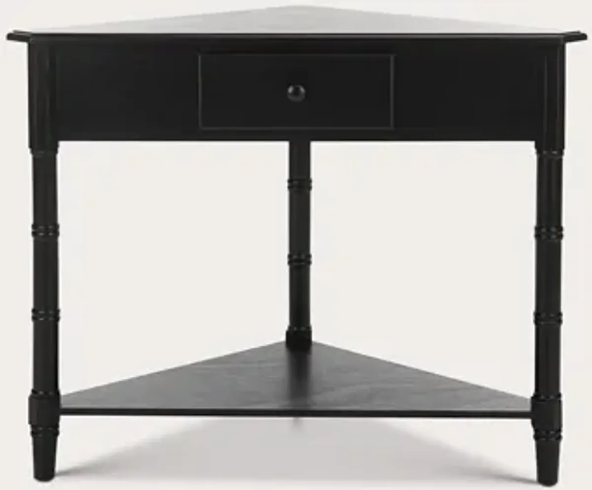 Safavieh Gomez Corner Table - Distressed Black