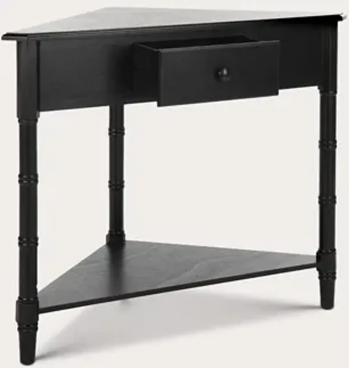 Safavieh Gomez Corner Table - Distressed Black