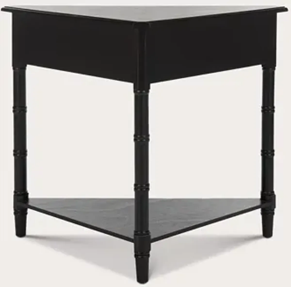 Safavieh Gomez Corner Table - Distressed Black