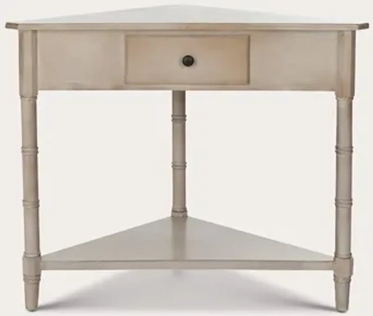 Safavieh Gomez Corner Table - Distressed Cream