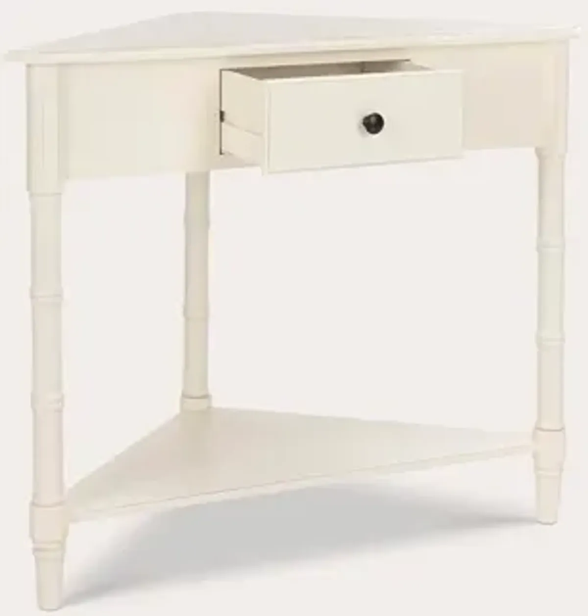 Safavieh Gomez Corner Table - Distressed Cream