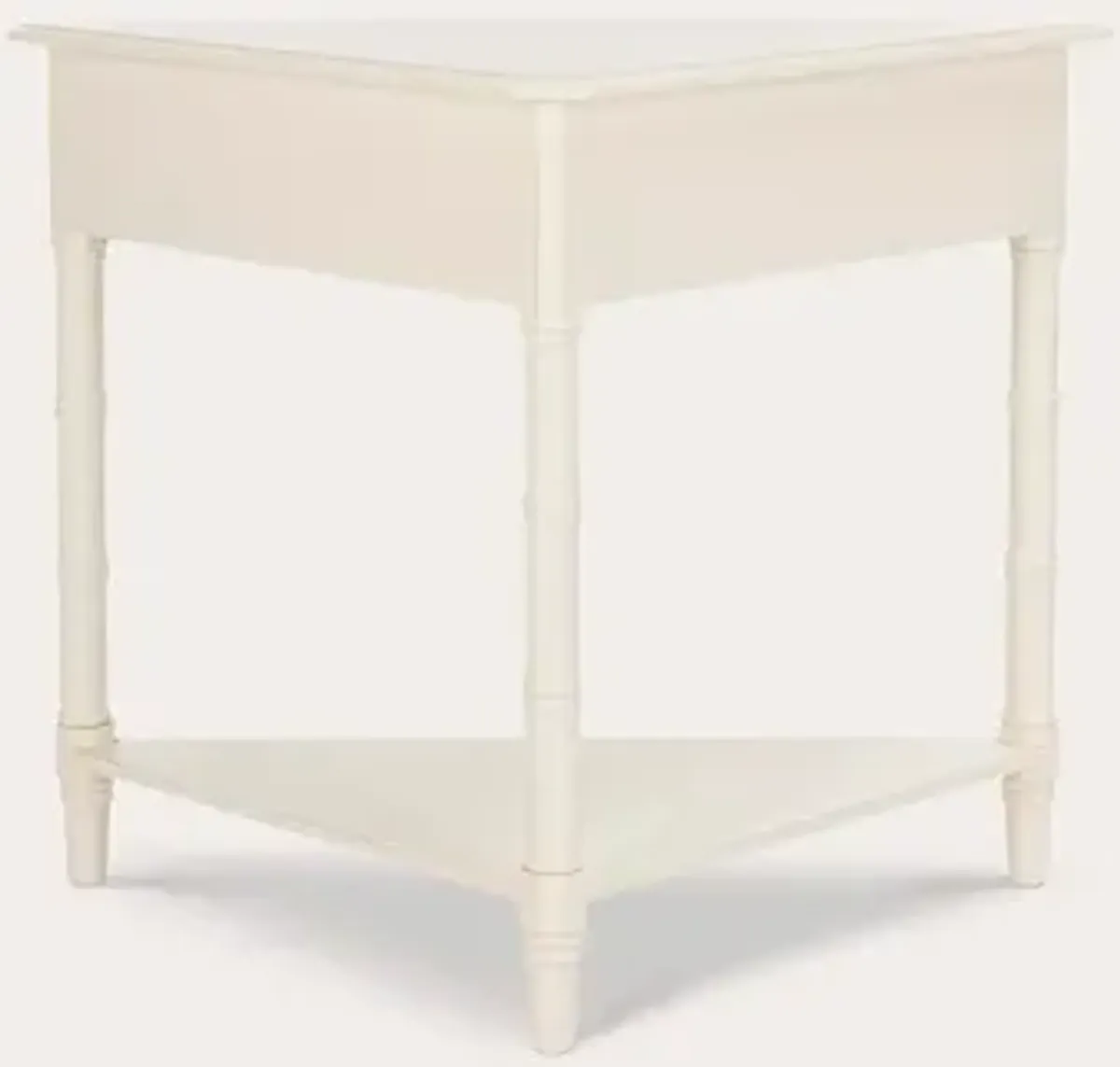 Safavieh Gomez Corner Table - Distressed Cream