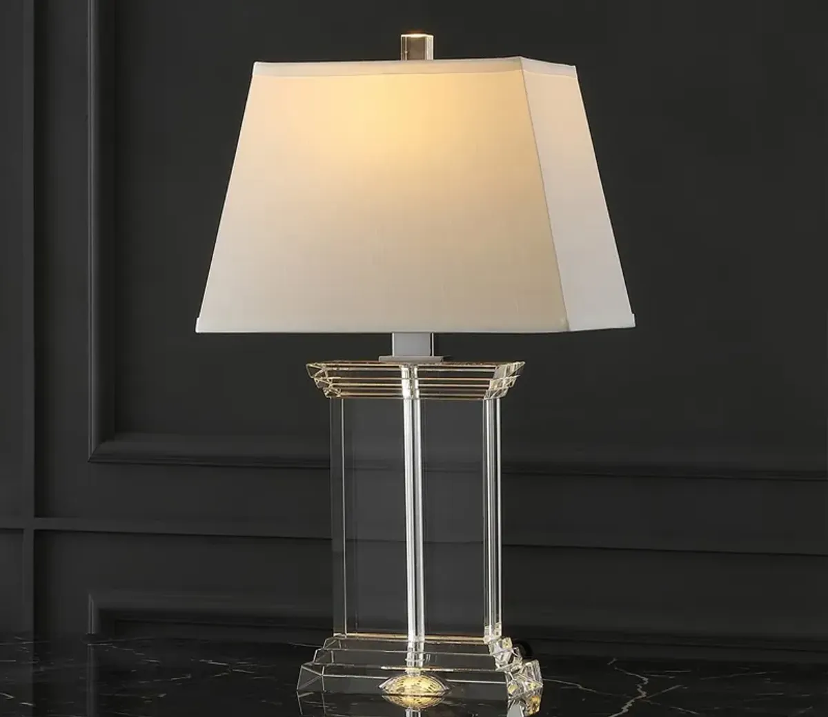 Safavieh Schmidt Crystal Table Lamp Handcrafted