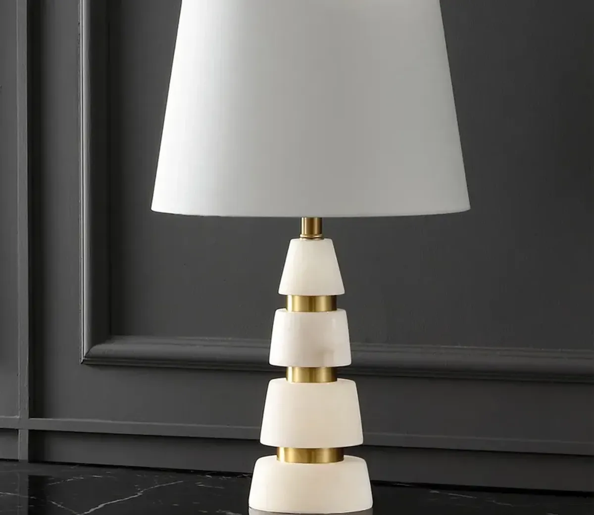 Safavieh Zhang Alabaster Table Lamp - White