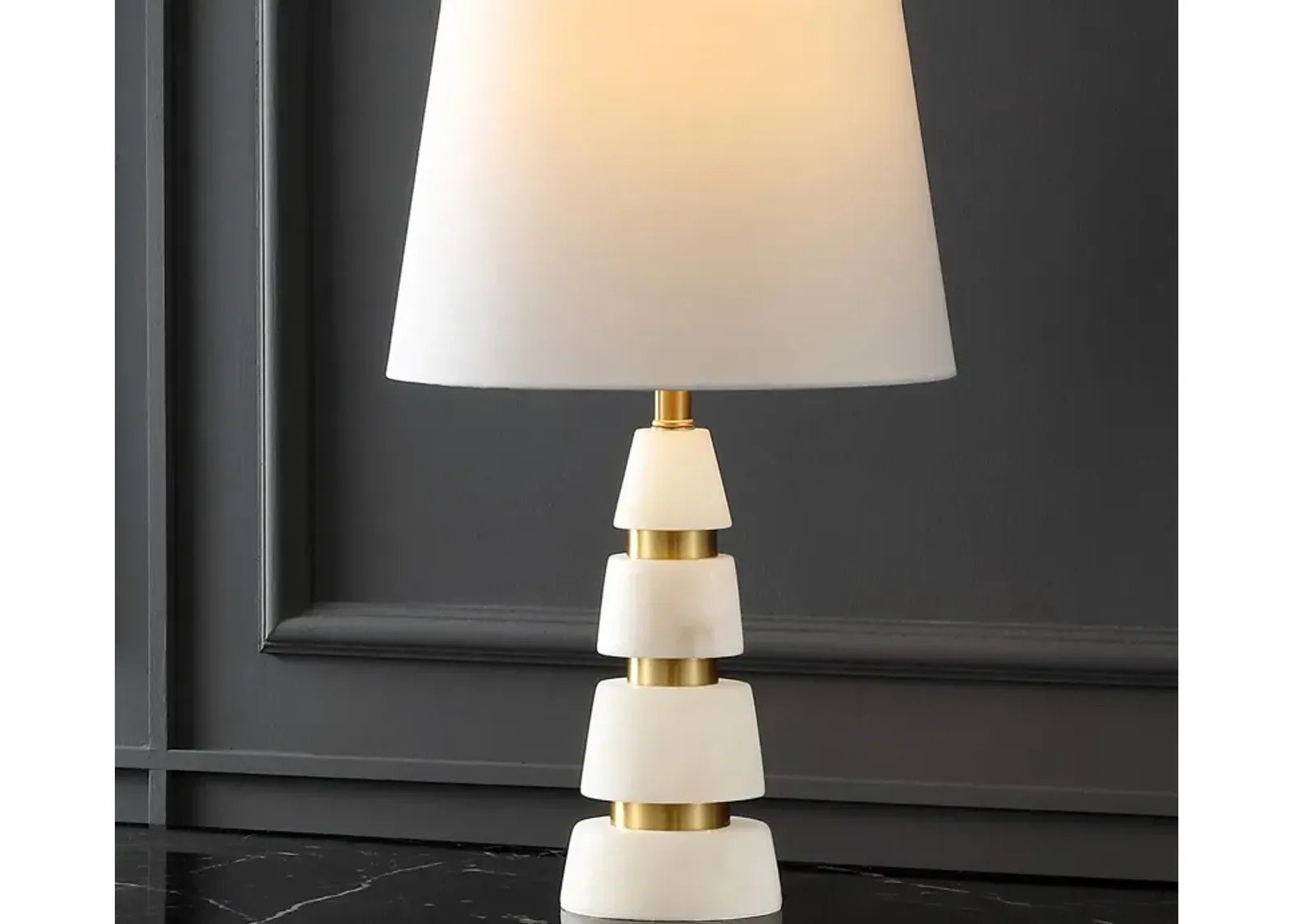 Safavieh Zhang Alabaster Table Lamp - White