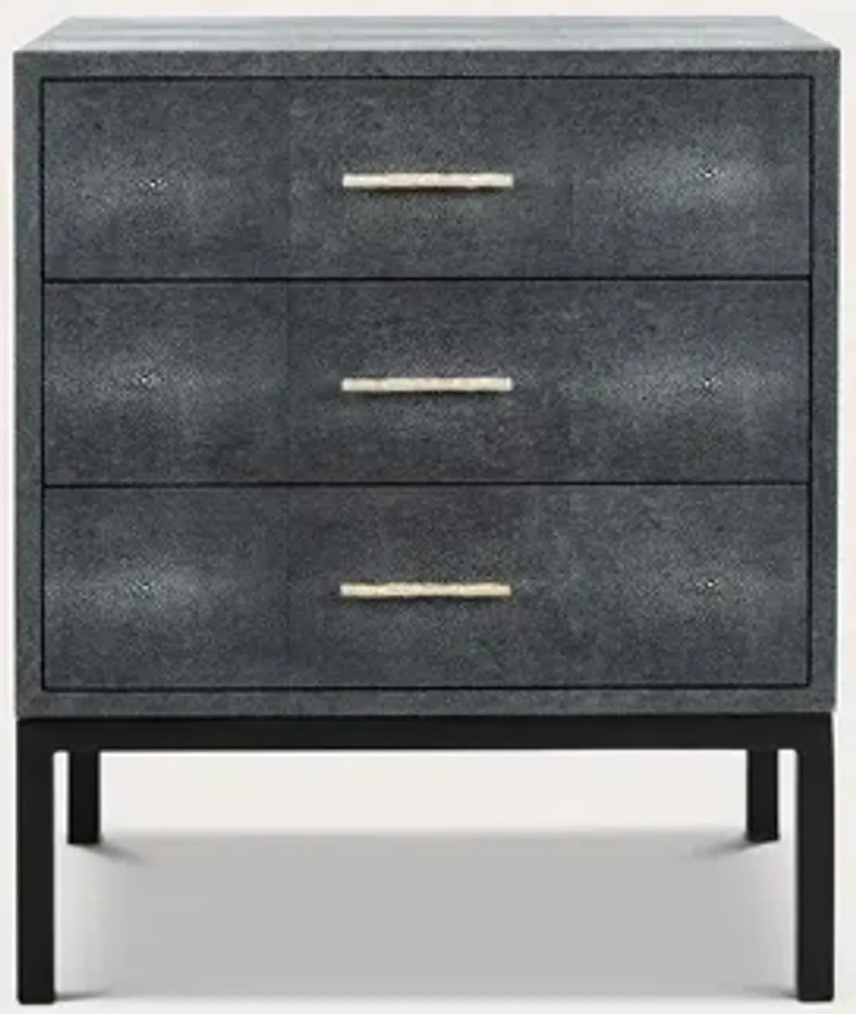 Safavieh Camden Faux Shagreen Nightstand - Black