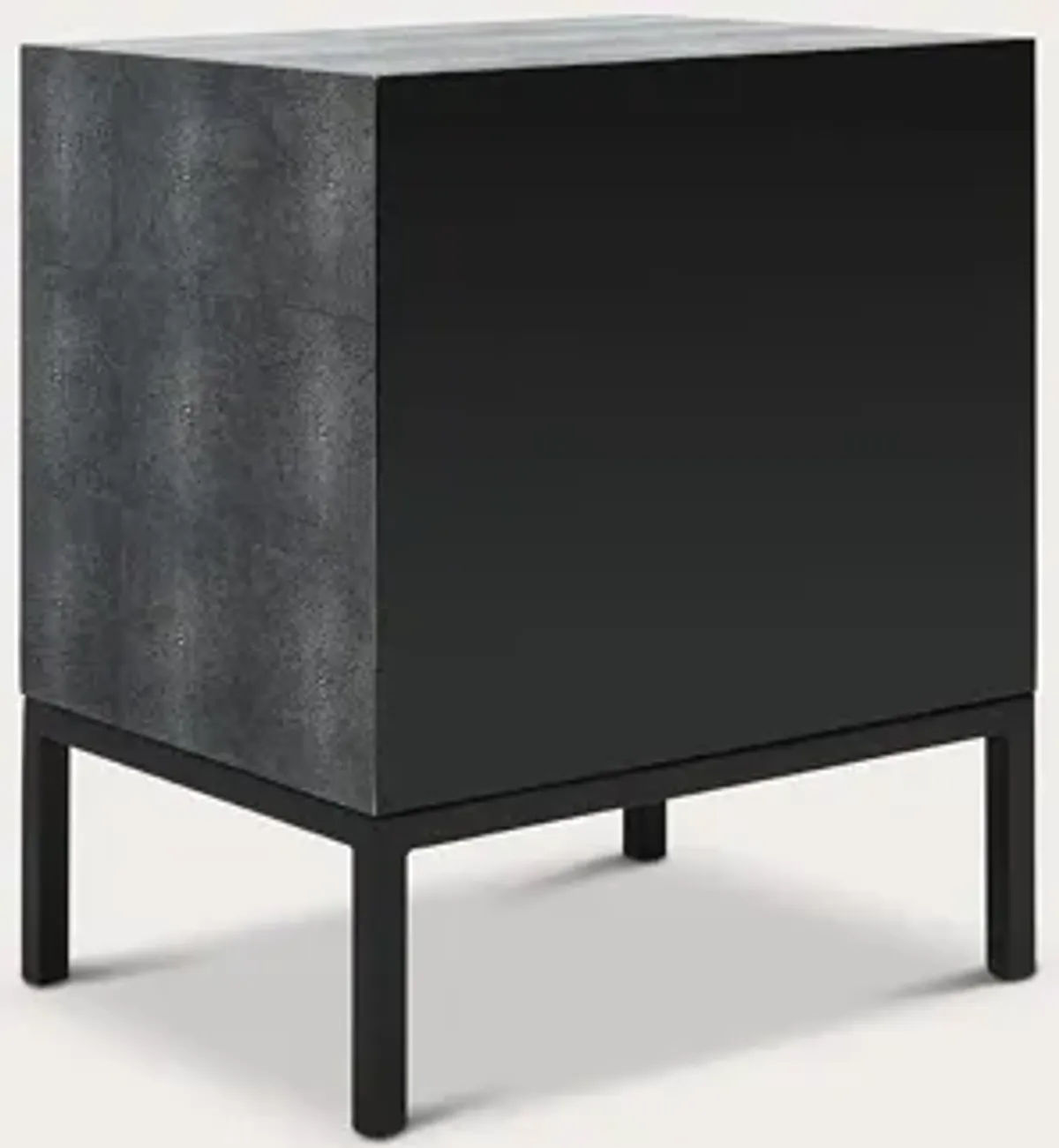 Safavieh Camden Faux Shagreen Nightstand - Black