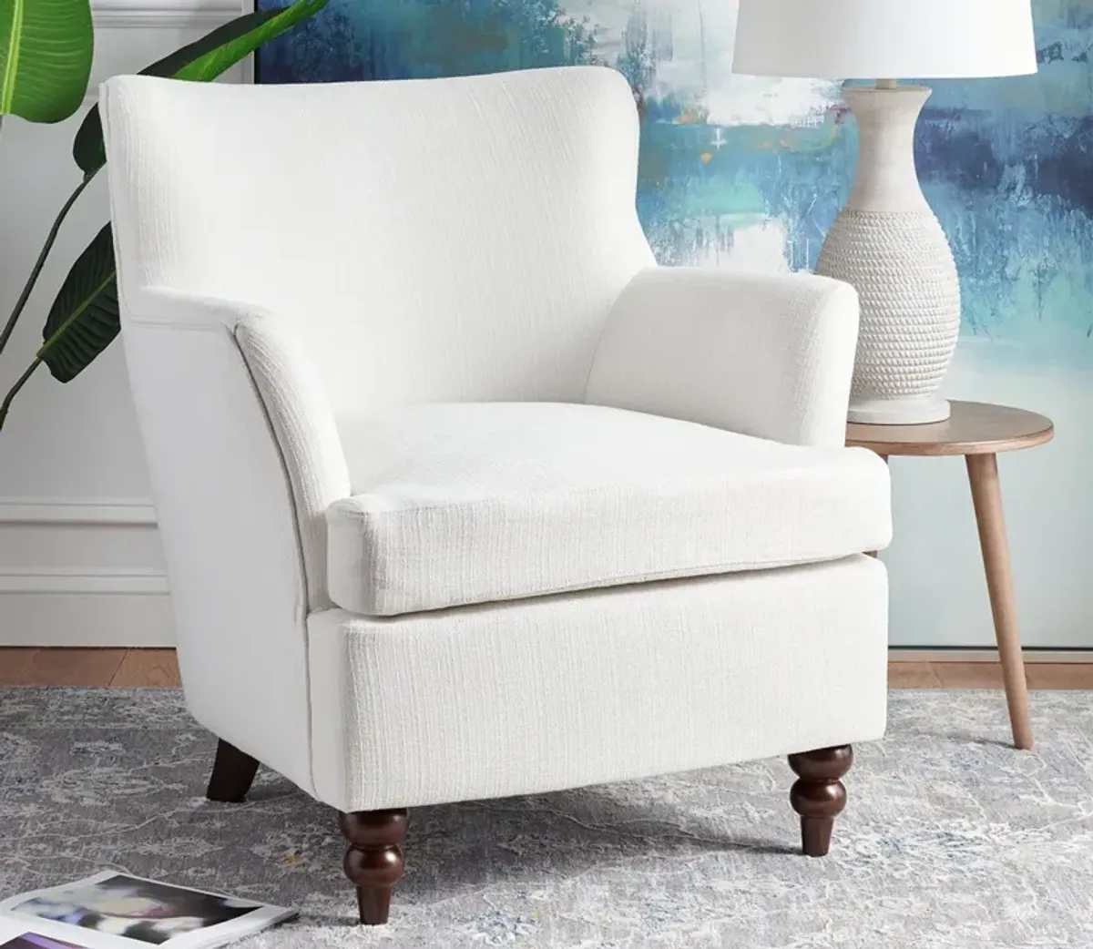 Safavieh Levin Accent Chair - White