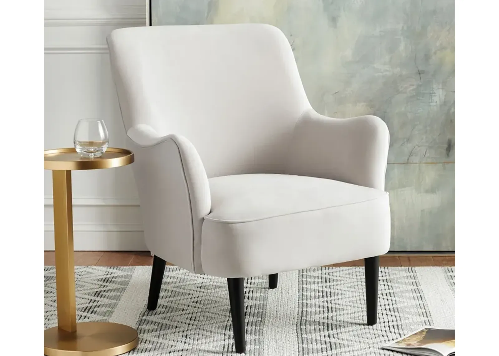 Safavieh Arlyss Accent Chair - White