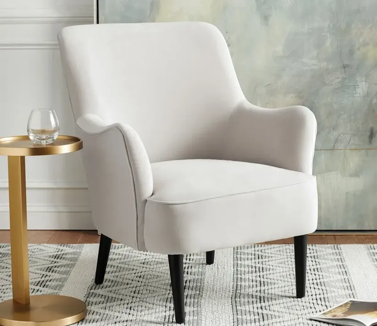 Safavieh Arlyss Accent Chair - White