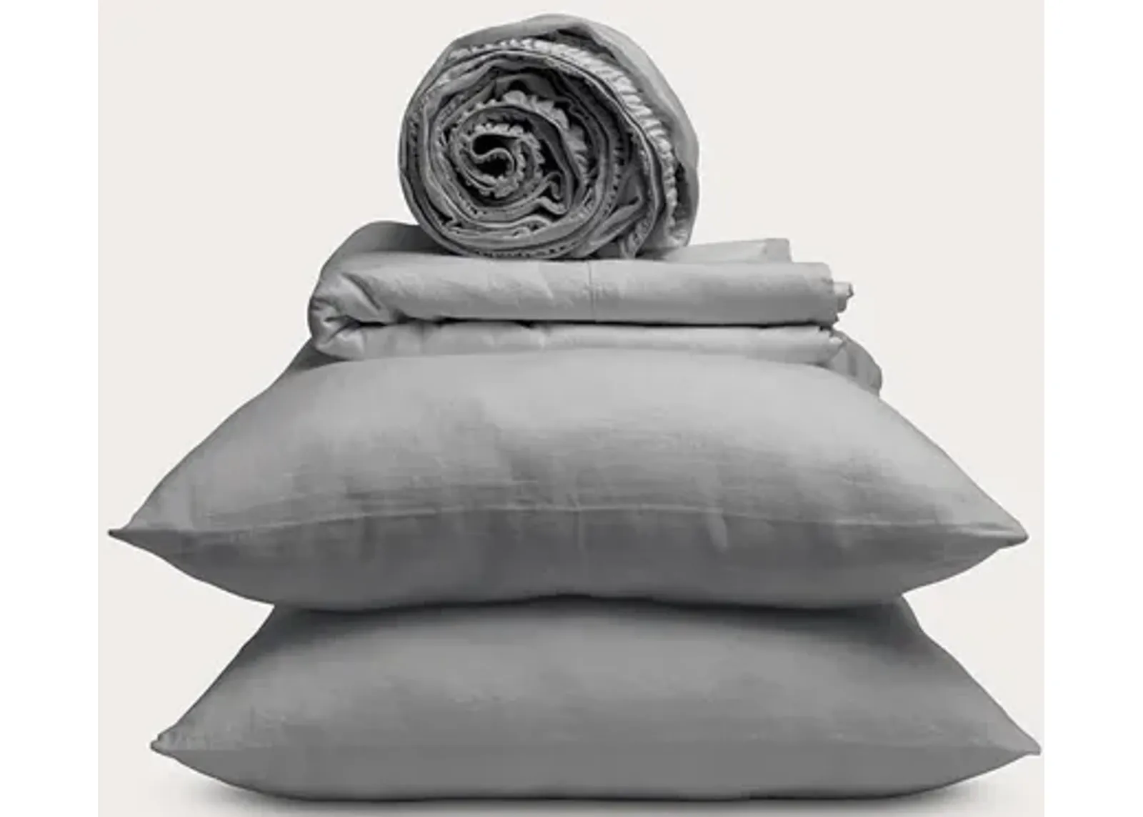 Dr. Weil by PureCare Dr. Weil Blended Linen Sheet Set - White - King