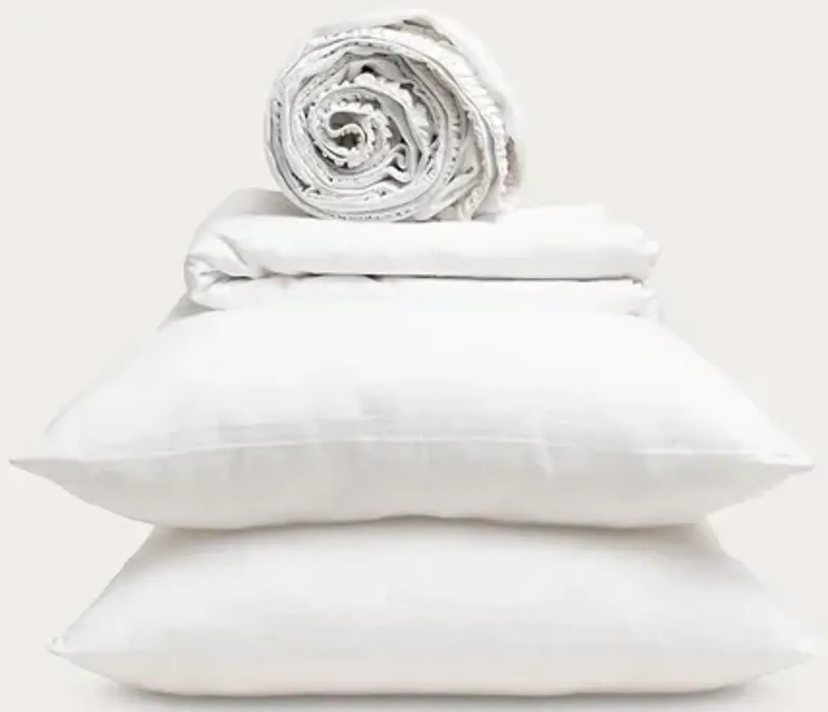 Dr. Weil by PureCare Dr. Weil Blended Linen Sheet Set - White - Split King