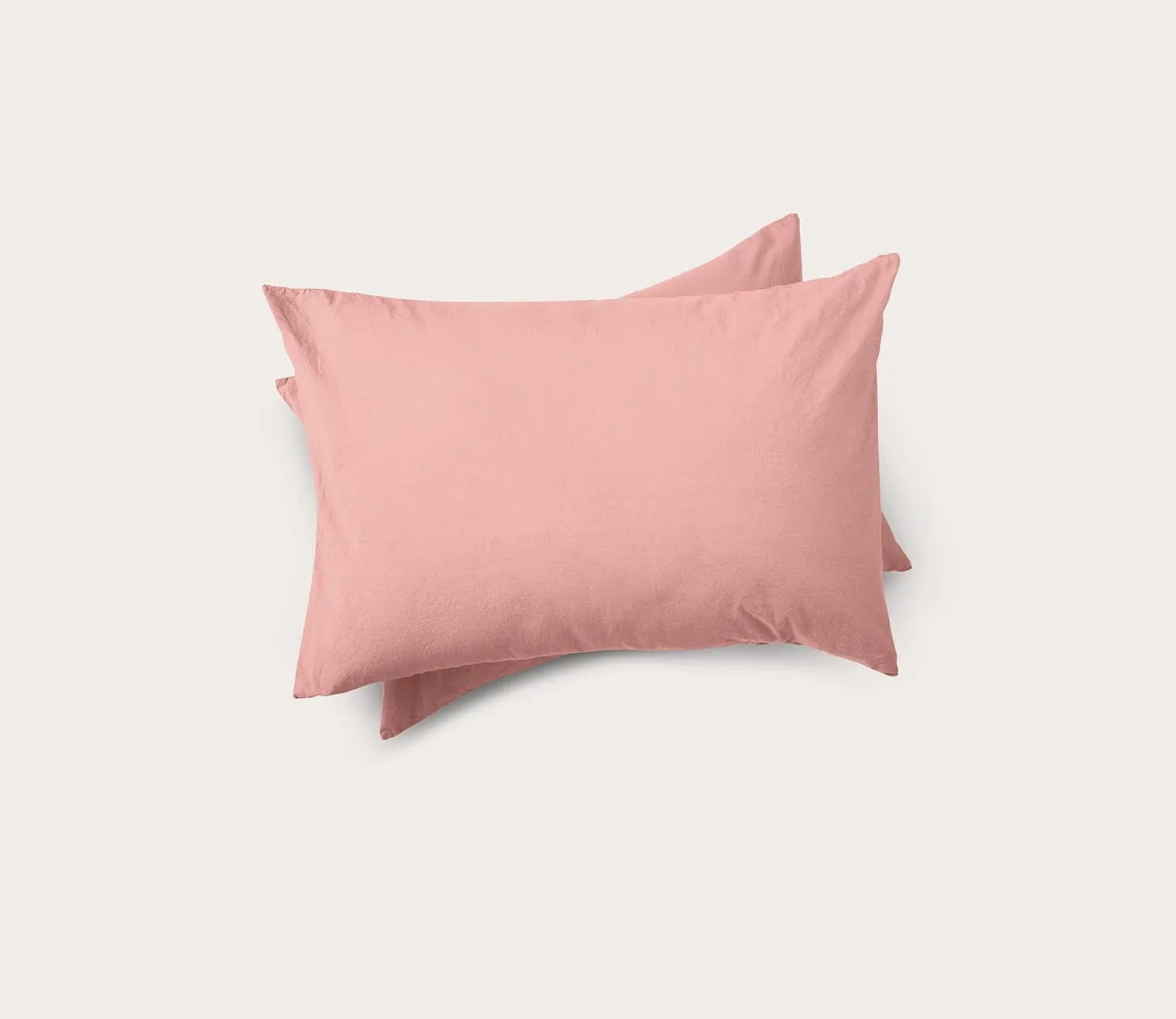 Dr. Weil by PureCare Dr. Weil Garment Washed Percale Pillow Shams - Pink Sandstone - Euro