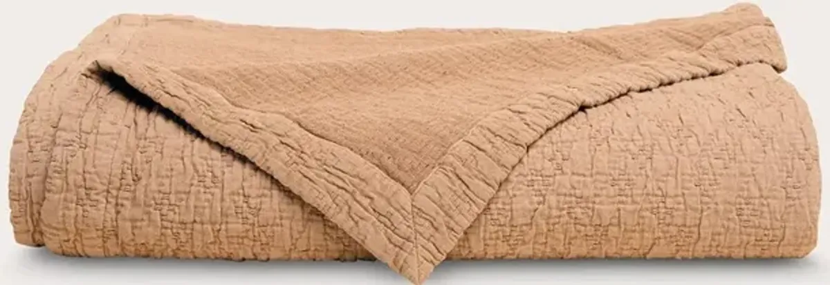 Dr. Weil by PureCare Dr. Weil Wave Coverlet Handcrafted - Sandstone - King/California King