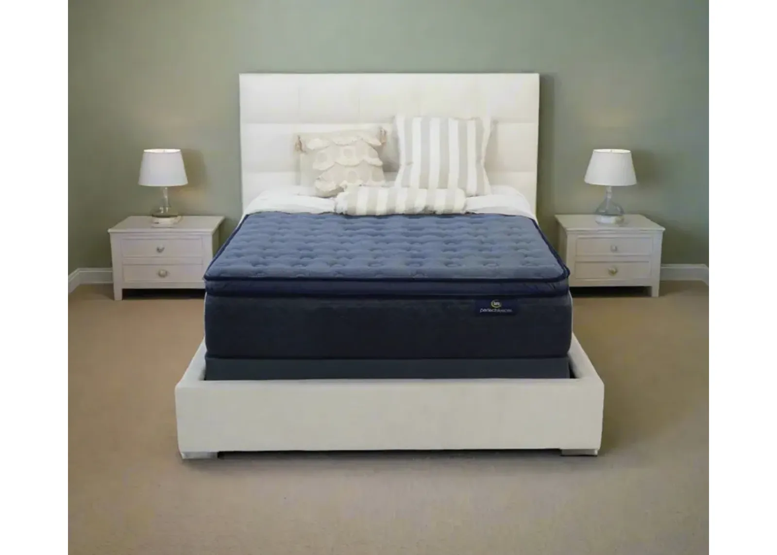 Serta Perfect Sleeper Delray Medium Pillow Top Innerspring Mattress - Memory Foam - Twin XL