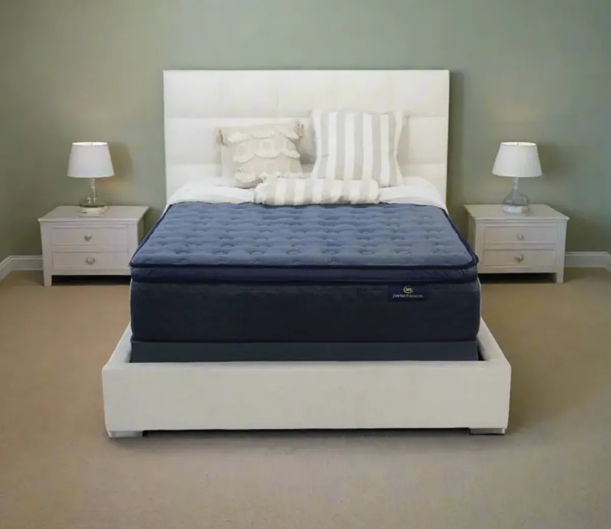 Serta Perfect Sleeper Delray Medium Pillow Top Innerspring Mattress - Memory Foam - Twin XL