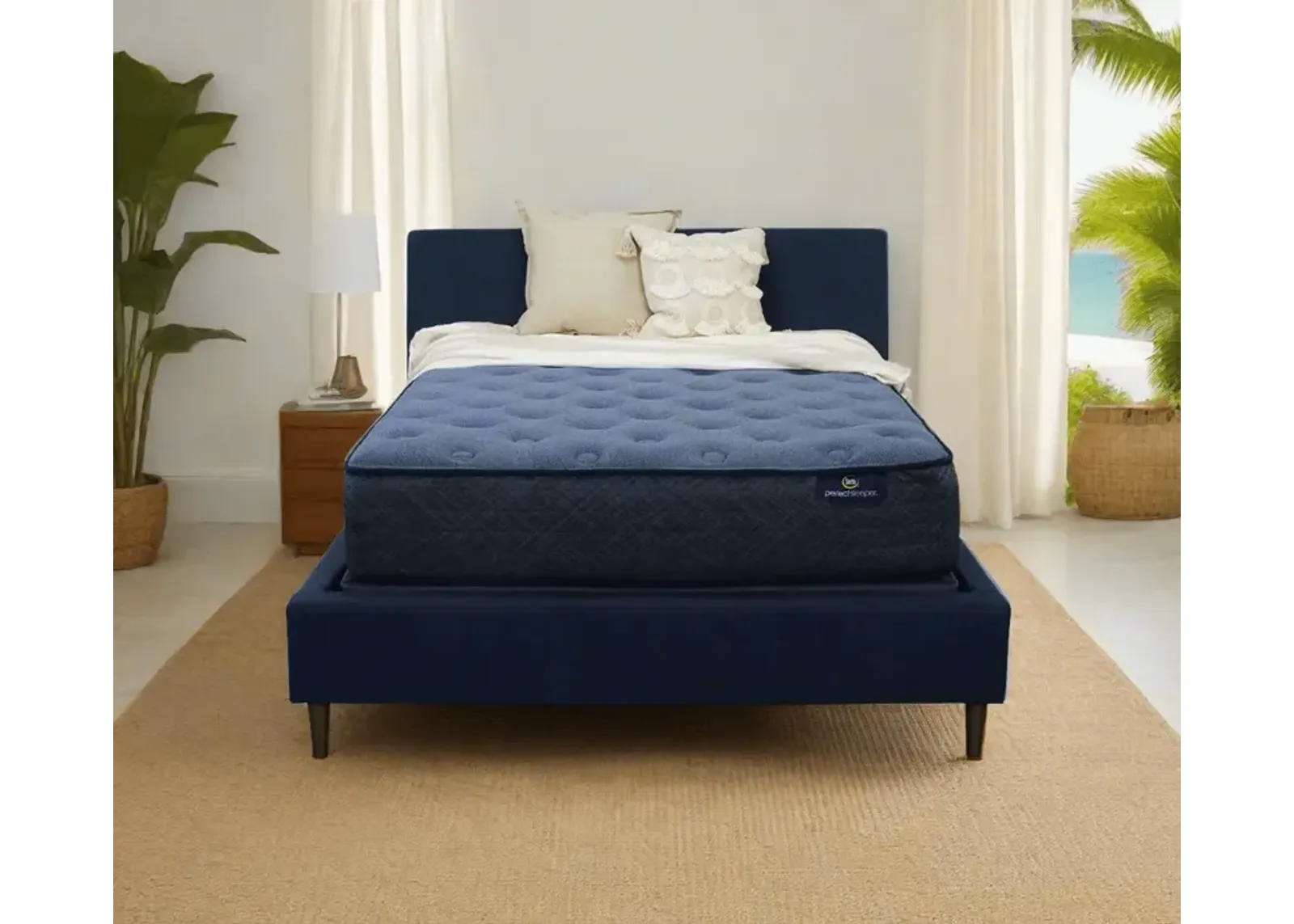 Serta Perfect Sleeper Delray Plush Innerspring Mattress - Memory Foam - Twin