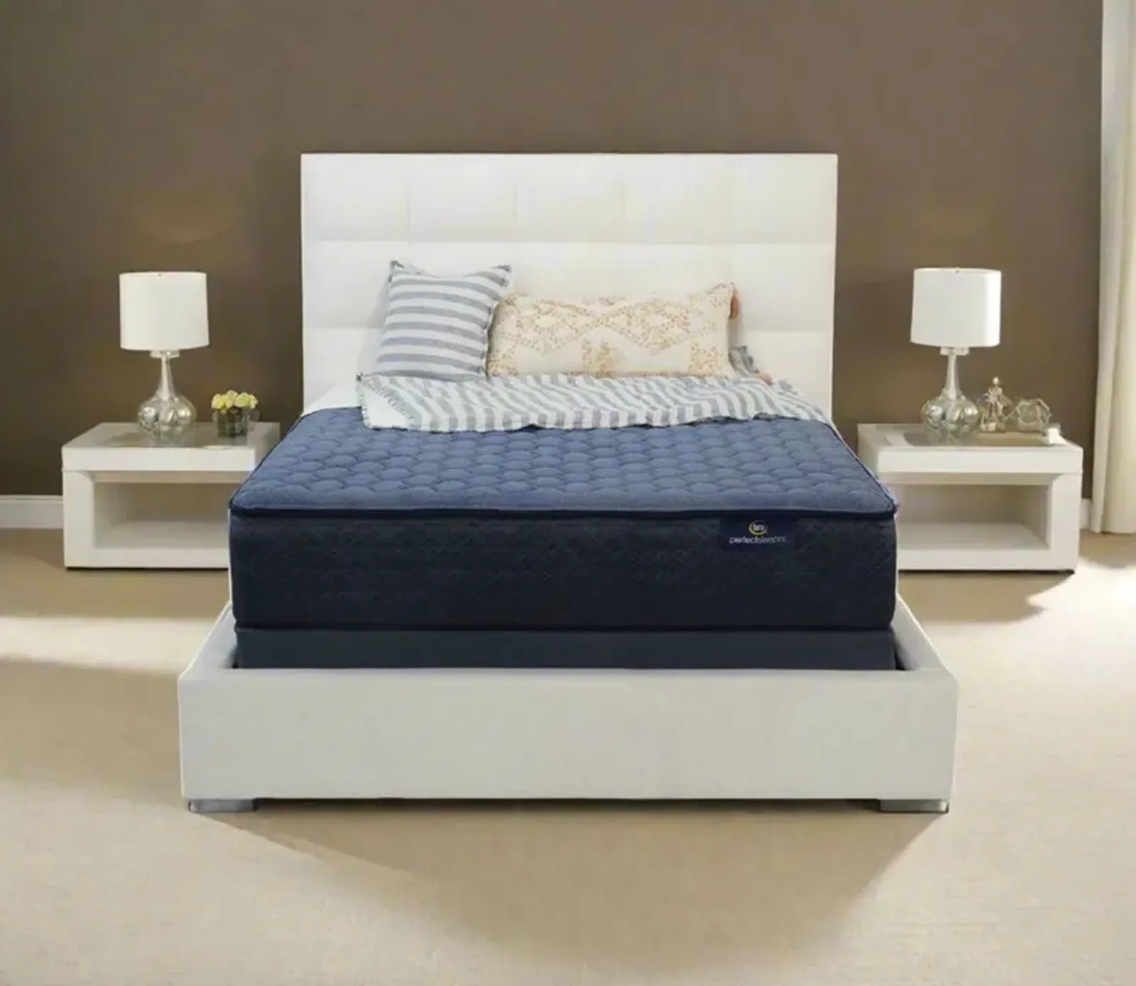 Serta Perfect Sleeper Delray Extra Firm Innerspring Mattress - Memory Foam - Twin