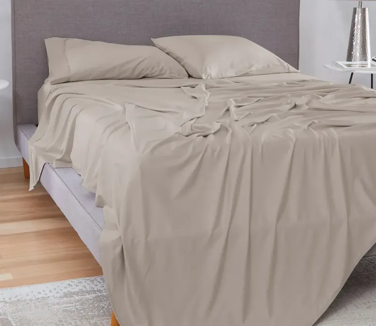 Bedgear Hyper-Cotton Sheet Set - Light Grey - Twin XL