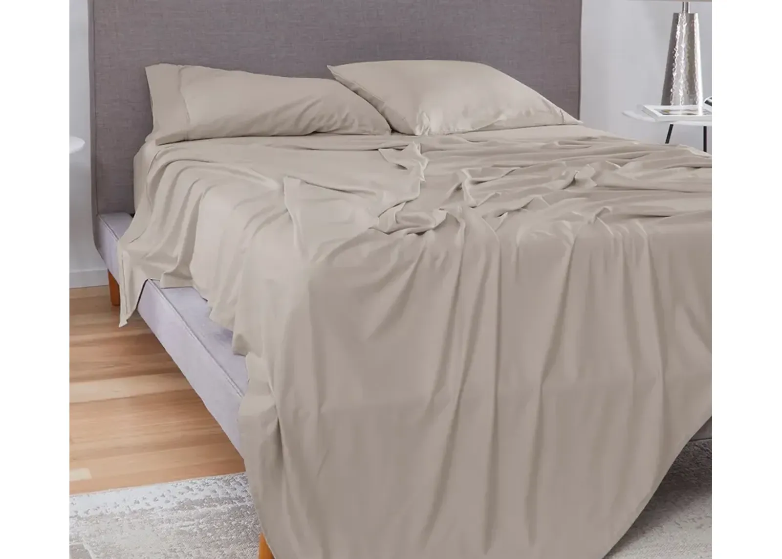 Bedgear Hyper-Cotton Sheet Set - Light Grey - Twin XL