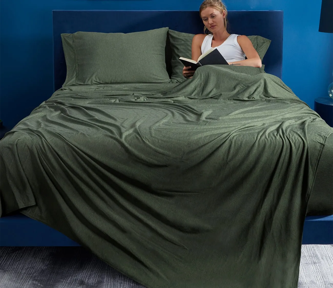 Bedgear Hyper-Wool Sheet Set - Forest Green - Split King/Cal King