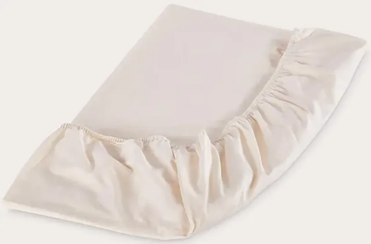 Sleep & Beyond Organic Cotton Sateen Sheet Set - Classic Ivory - Twin