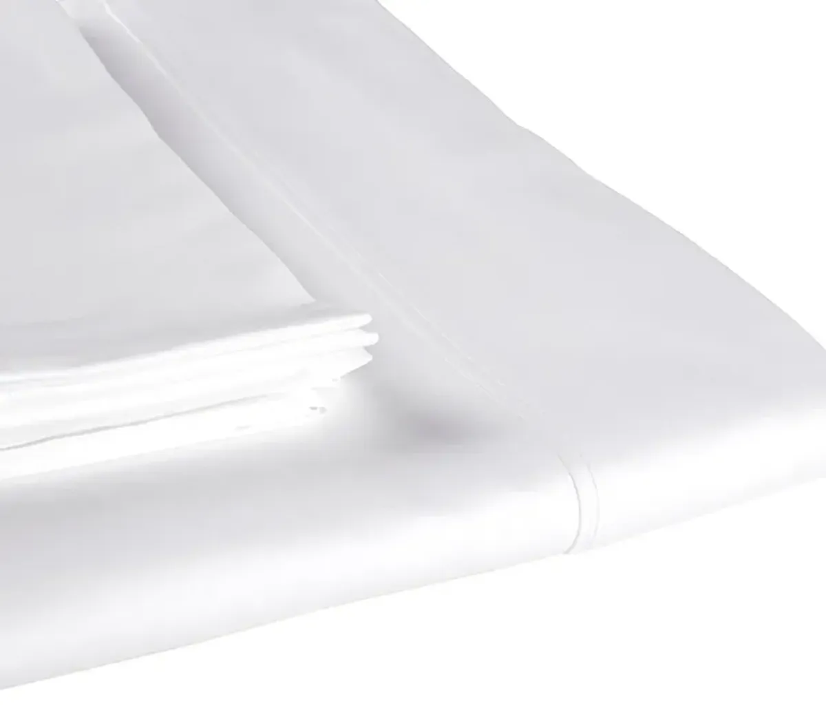 Sleep & Beyond Organic Cotton Sateen Sheet Set - Crisp White - Twin