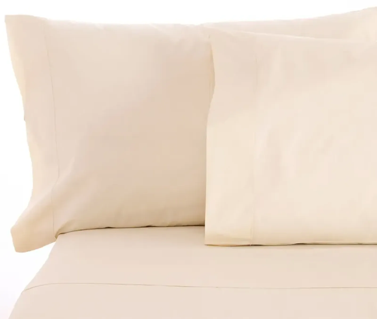 Sleep & Beyond Organic Cotton Sateen Sheet Set - Crisp White - Split California King