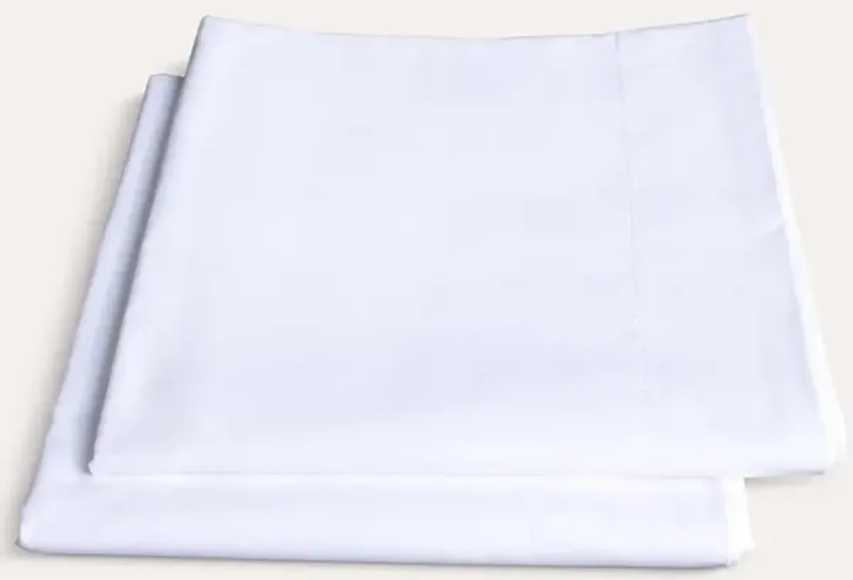 Sleep & Beyond Organic Cotton Percale Duvet Cover Set - Classic Ivory - Full/Queen