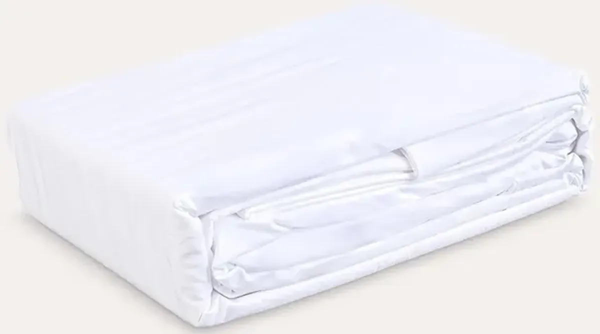 Sleep & Beyond Organic Cotton Percale Sheet Set - Classic Ivory - Twin XL