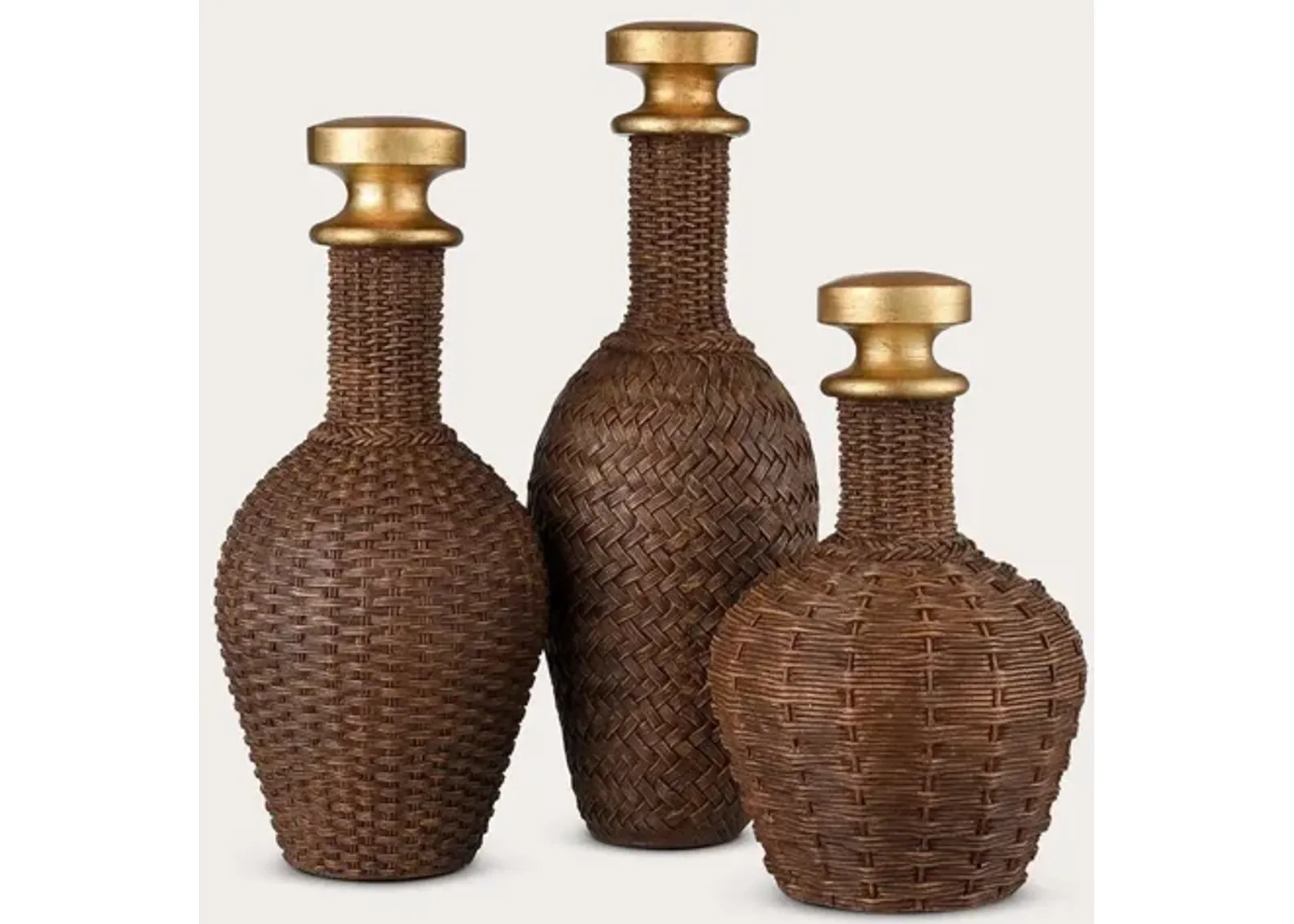 Elk Home Duin Brown Bottle Set of 3