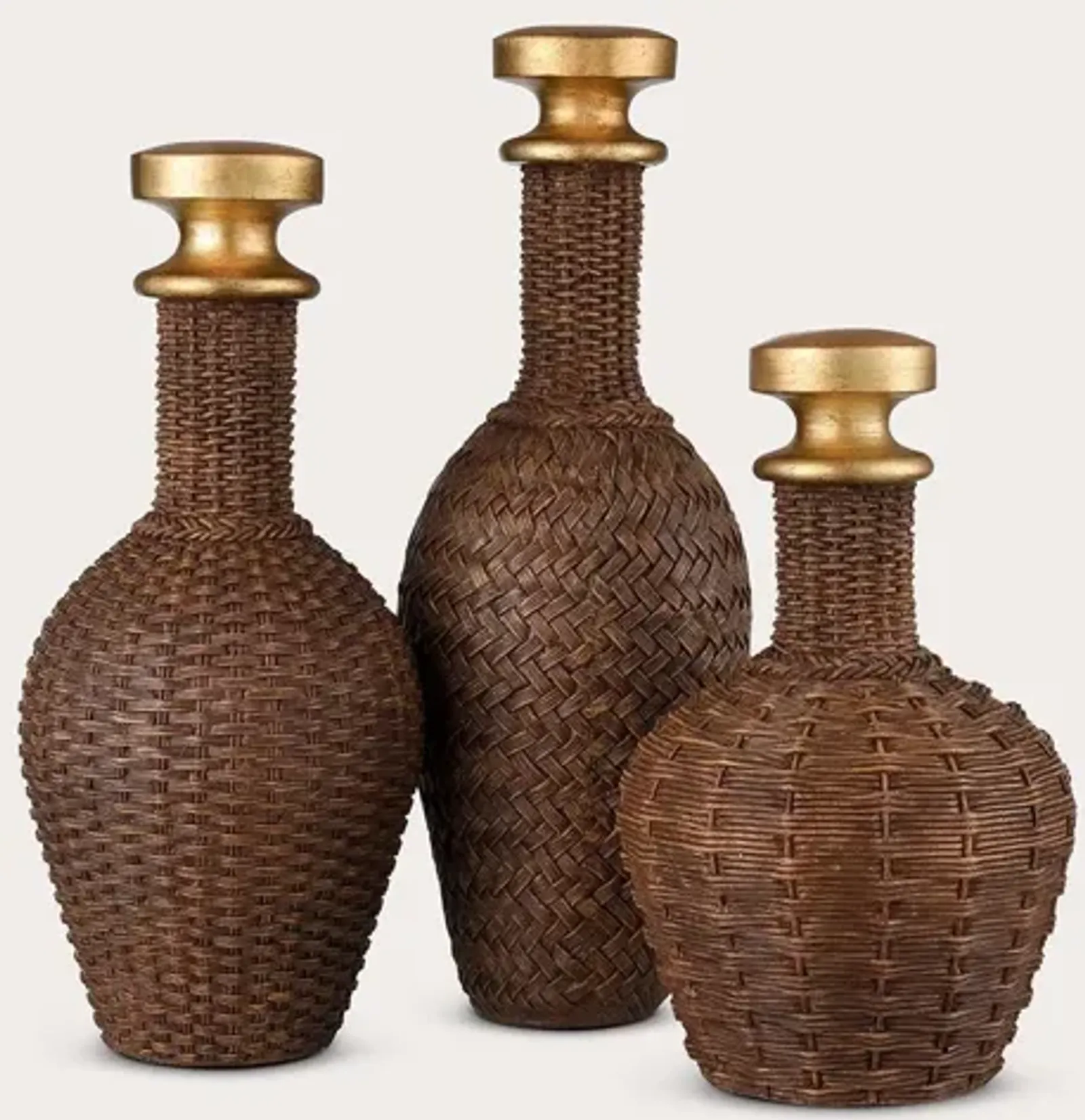 Elk Home Duin Brown Bottle Set of 3