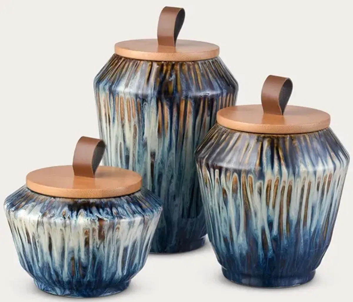 Elk Home Mulry Glazed Jar Set of 3