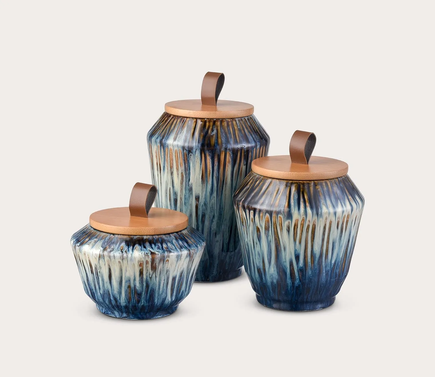 Elk Home Mulry Glazed Jar Set of 3