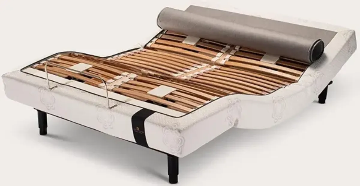 PranaSleep Elite Adjustable Slat Bed Base - King Split