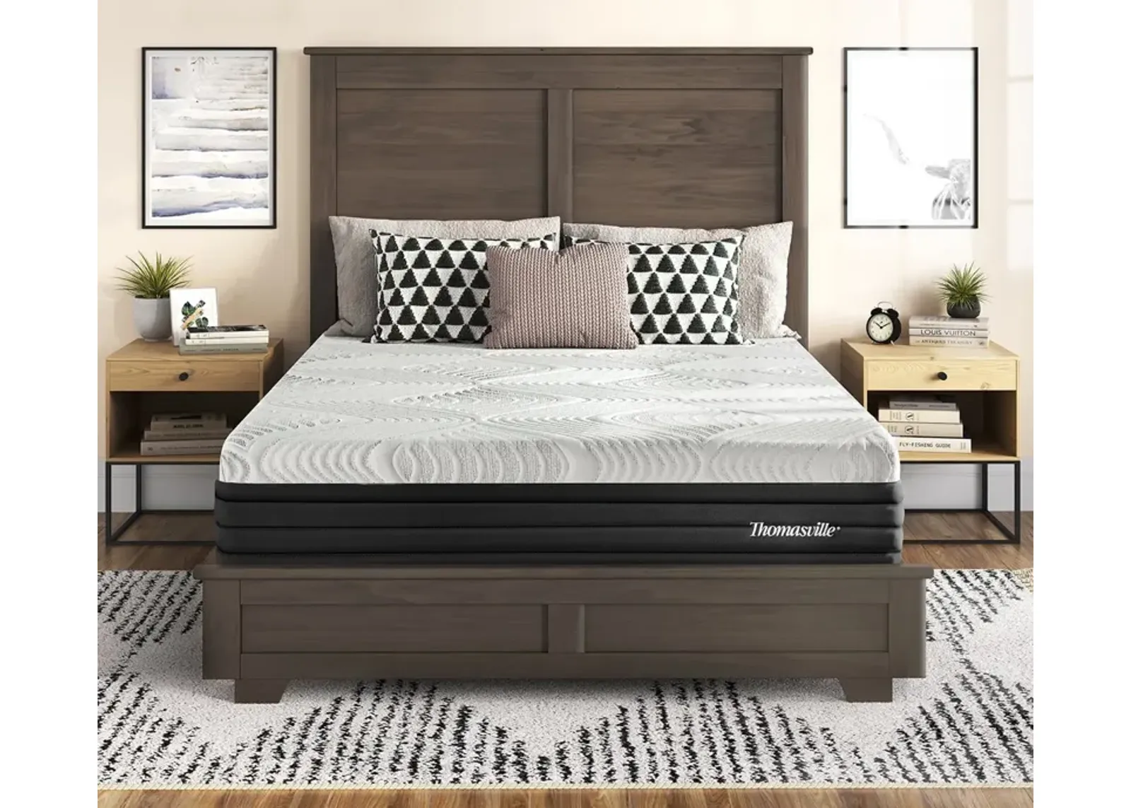 Bed in a Box Thomasville Jamestown 13.5'' Gel Memory Foam Firm Hybrid Mattress - Twin