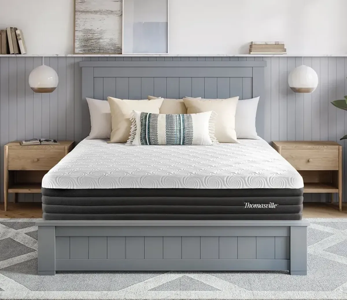 Bed in a Box Thomasville Raleigh 11.5'' Gel Memory Foam Medium Firm Hybrid Mattress - Full